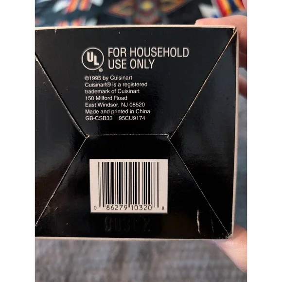 Vintage Cuisinart White Quick Prep Hand Blender 2 Speed #CSB-33 NOS 90s NIB - Picture 6 of 6